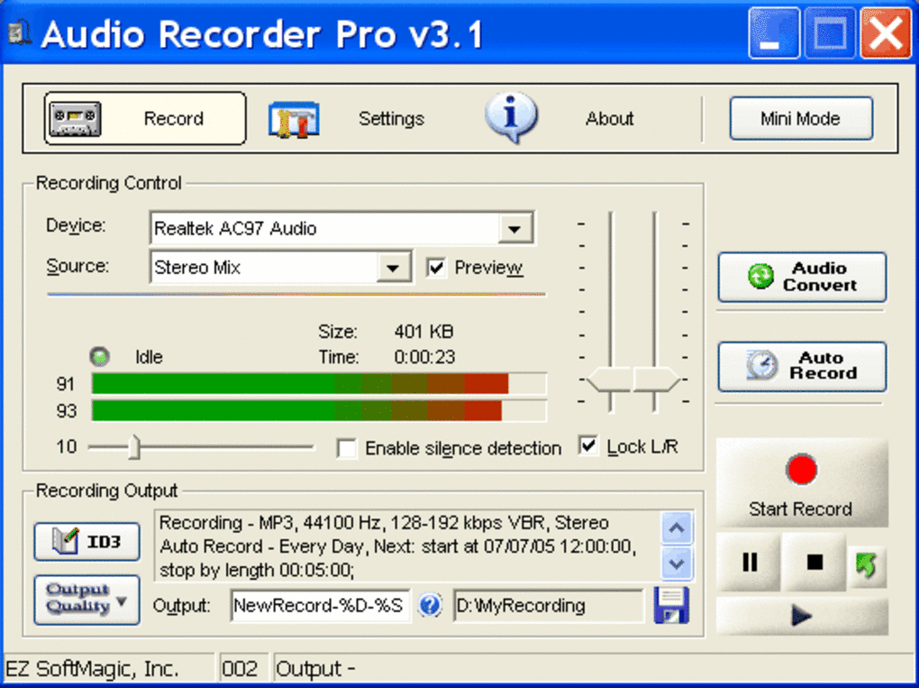 Streaming Audio Recorder Windows 10